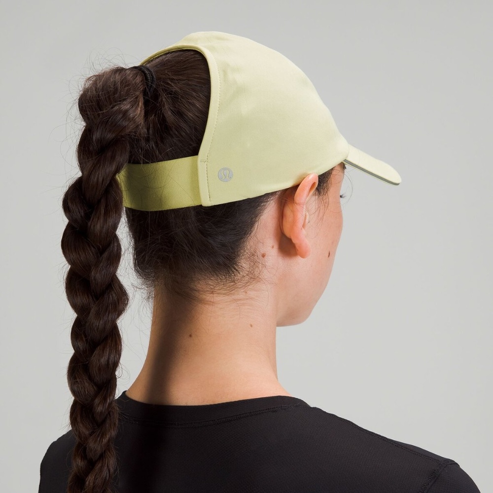 Lululemon Fast and Free Women's Run Hat Pony, Yellow